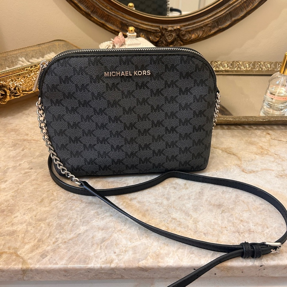 Michael Kors Signature Black Crossbody Bag